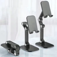 Desktop Phone Stand, Adjustable Height, Foldable Stand for Lazy People, Portable Phone Live Streaming Stand
