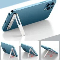 Magnetic Ultra Thin Foldable Mobile Phone Holder Bracket Metal Alloy Desktop Cell Phone Stands Universal Phone Support Kickstand