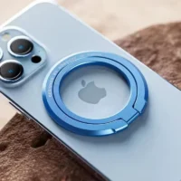 360 Metal Magnetic Mobile Phone Ring Holder Grip Adjustable Stand for Magsafe Support IPhone Samsung Foldable Mac Safe Bracket