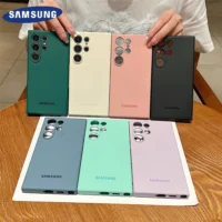 Luxury Matte Liquid Silicone Solid Phone Case for Samsung Galaxy S25 S24 S26 Ultra S23 S22 Plus S21 FE Shockproof Protect Cover